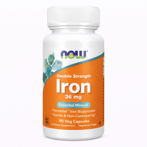 NOW foods Double Strength Iron 36 мг, 90 tabs 10022026-9 фото