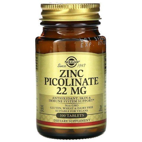 Zinc Picolinate 22 mg - 100 tab 100-97-2438284-20 фото