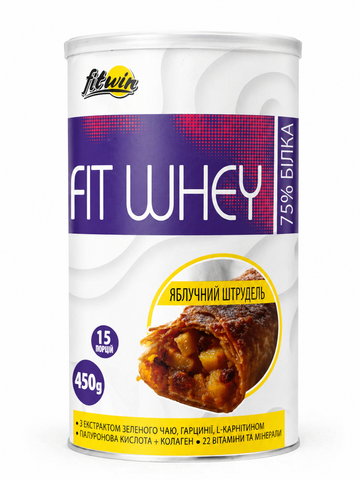 FIT WIN Fit Whey 450 г яблуневий пиріг 28042026-12 фото