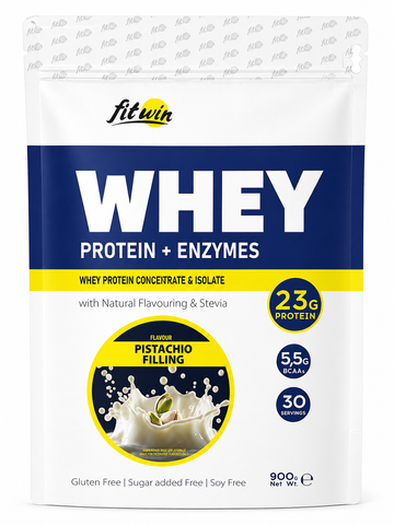 FIT WIN Whey Protein + Enzymes 900 г фісташка 28042026-18 фото